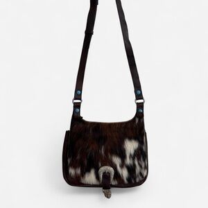 Patricia Nash London Saddle Bag in Cavallino Cowhide